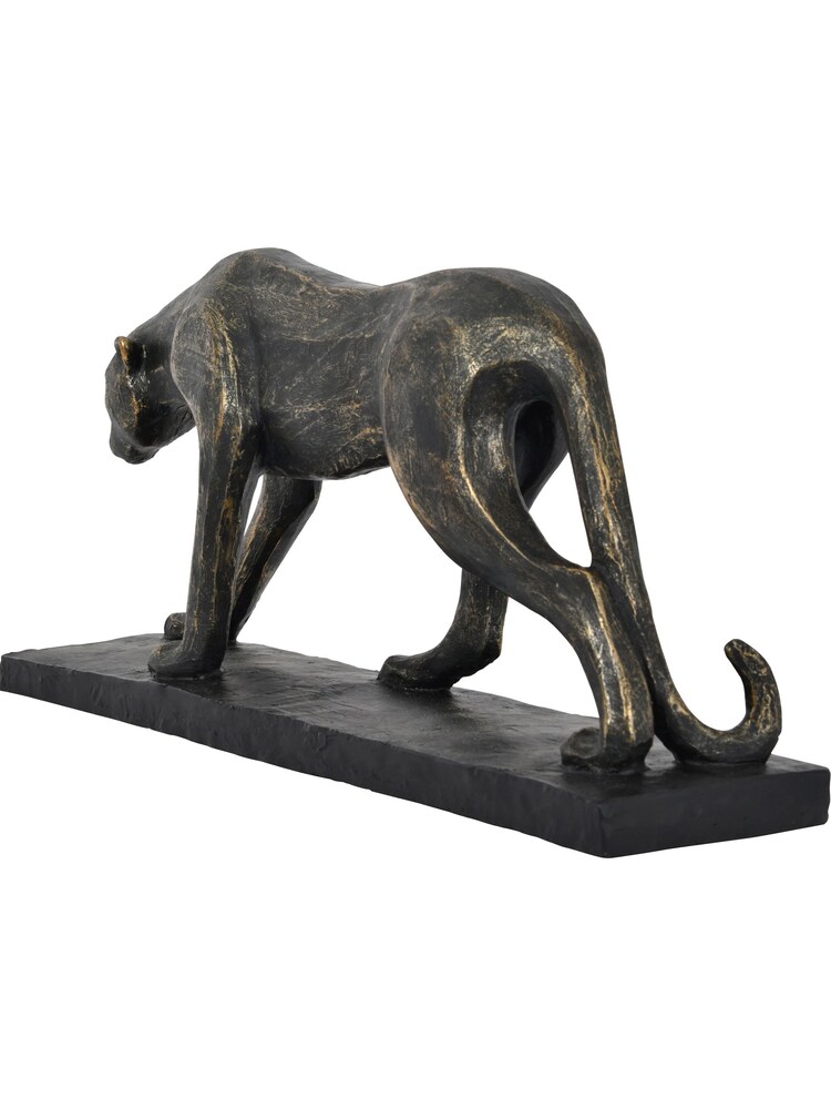 Libra Bronze Cubist Resin Leopard Sculpture - Image 3 of 3