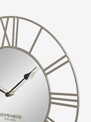 Silver Monaco Mirror Wall Clock - Image 5 of 5