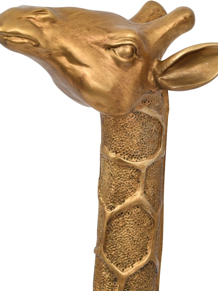 Libra Gold Giant Giraffe Gold Sculpture Head Forward - Image 4 of 4