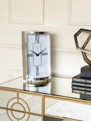 Libra Silver Johnson Small Mantel Clock - Image 1 of 4