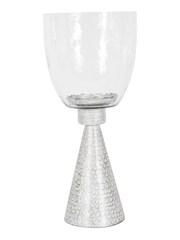 Libra Interiors White Sandbanks Small Hurricane Table Lantern - Image 2 of 4