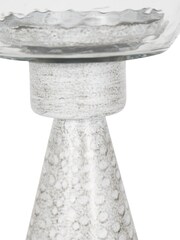 Libra Interiors White Sandbanks Small Hurricane Table Lantern - Image 4 of 4