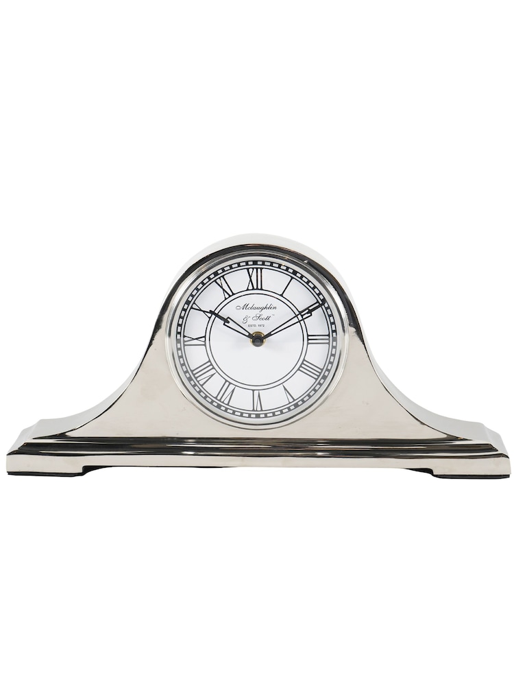 Libra Silver Retro Carriage Mantel Clock - Image 2 of 4