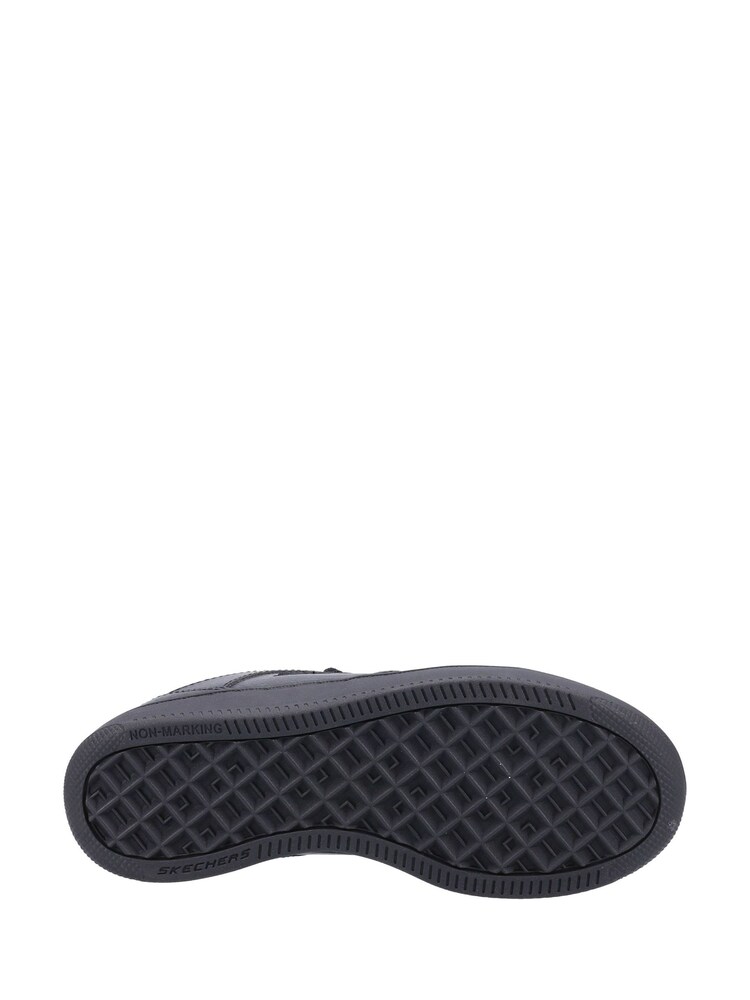 Skechers Black Sport Court 92 School Shoes - Image 4 of 4