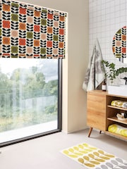 Orla Kiely Tomato and Pink Spot Flower Stem Made to Measure Roller Blinds - Image 2 of 6