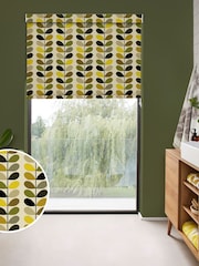 Orla Kiely Yellow Multi Stem Made to Measure Roller Blinds - Image 1 of 6