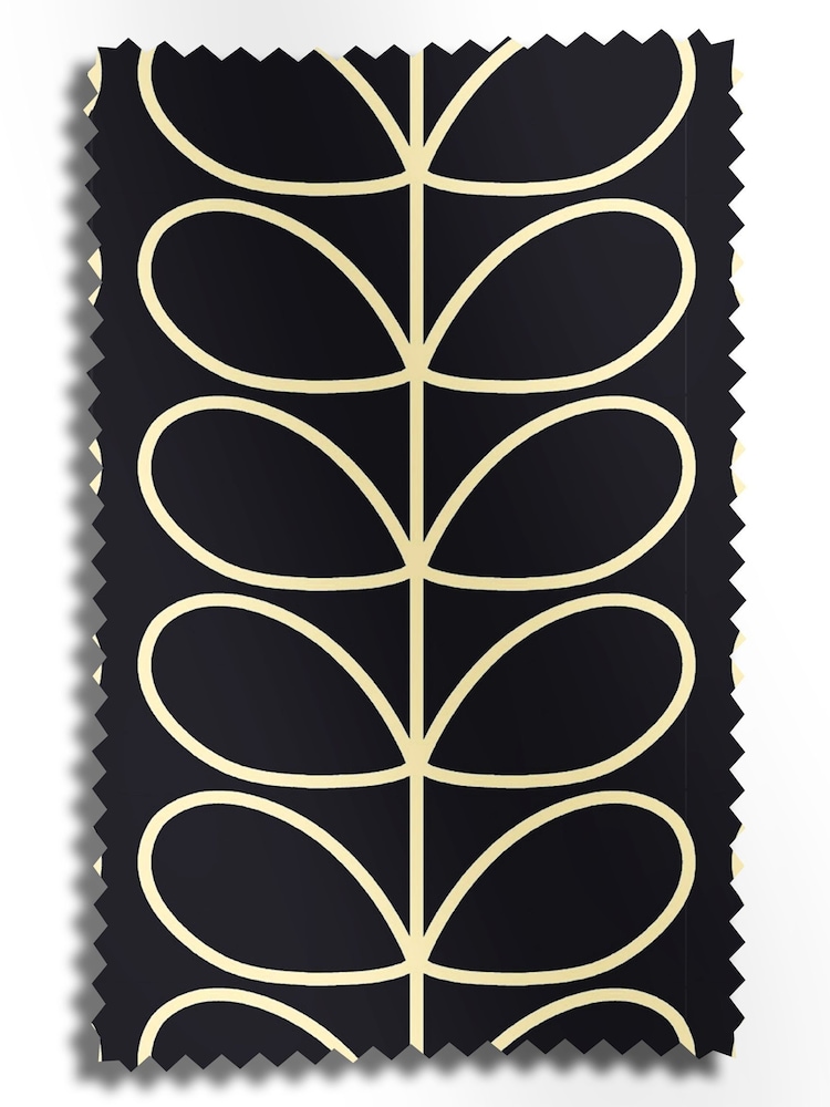 Orla Kiely Liquorice Jumbo Linear Stem Made to Measure Roller Blinds - Image 6 of 6