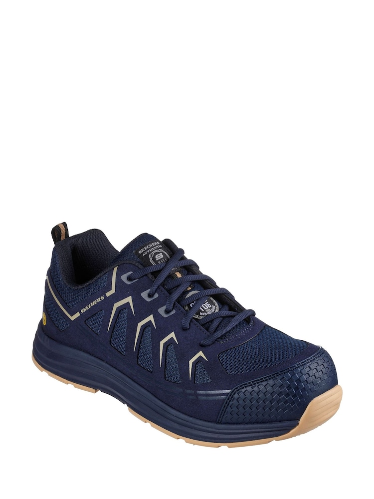 Skechers Blue Malad II Safety Trainers - Image 2 of 3