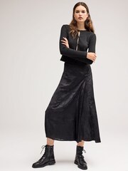 Black Jacquard Midi Skirt - Image 1 of 1