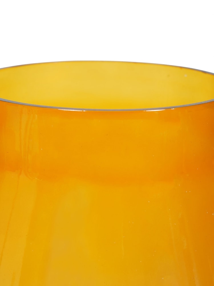 Libra Interiors Red Elise Tropical Sunset Ombre Large Glass Vase - Image 4 of 4