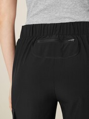 Black Outdoor Shower Resistant Cuff Cargo Trousers - Image 5 of 7