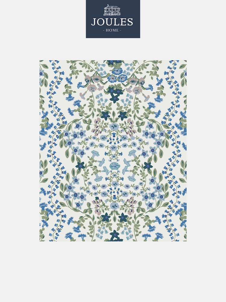 Joules Cream Symmetrical Trellis Ditsy 10M Wallpaper - Image 2 of 4