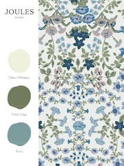 Joules Cream Symmetrical Trellis Ditsy 10M Wallpaper - Image 4 of 4