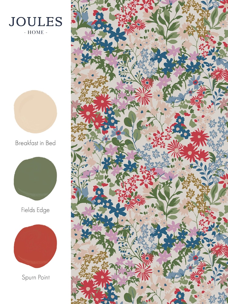 Joules Cream Sanders Ditsy 10M Wallpaper - Image 4 of 4