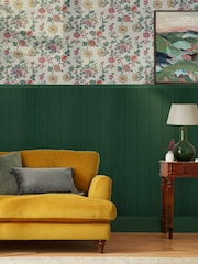 Joules Cream Vine Cottage Floral 10M Wallpaper - Image 1 of 4