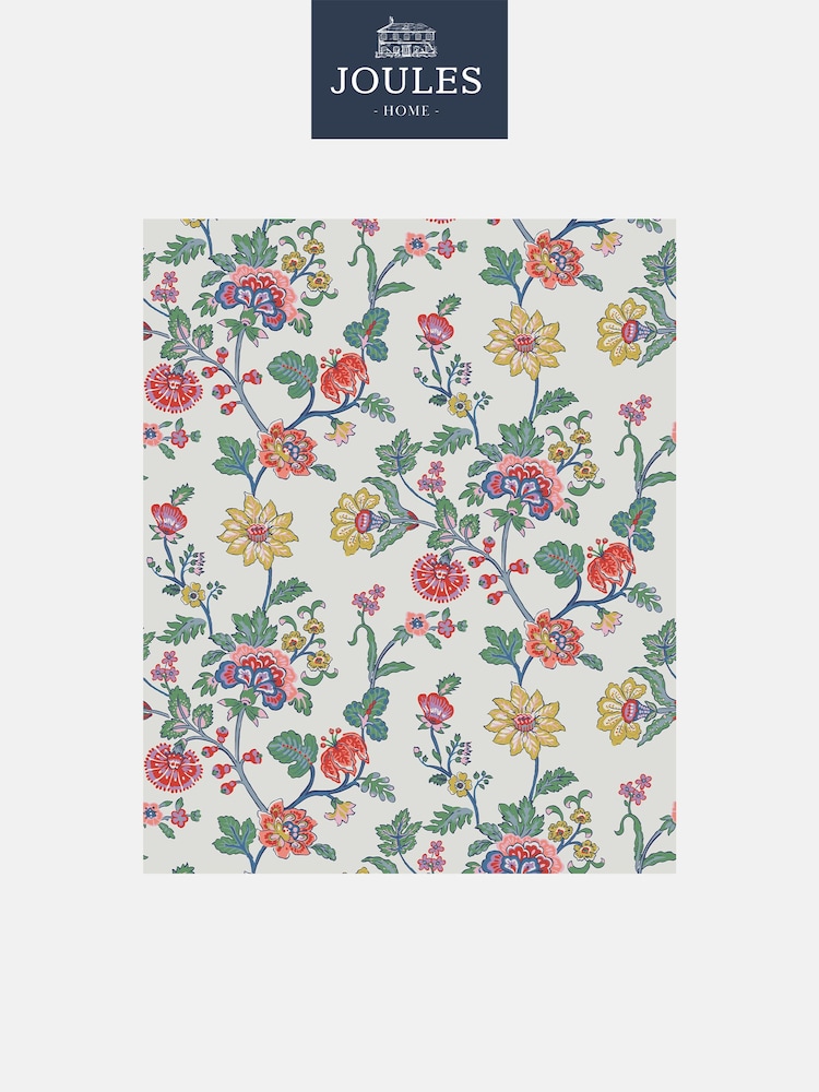 Joules Cream Vine Cottage Floral 10M Wallpaper - Image 2 of 4