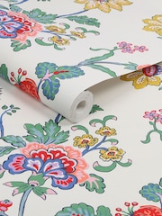 Joules Cream Vine Cottage Floral 10M Wallpaper - Image 3 of 4