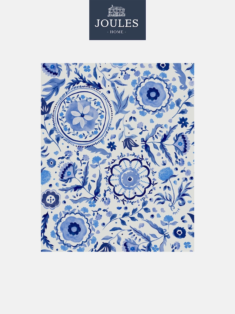 Joules Blue Festival Flowers 10M Wallpaper - Image 2 of 4