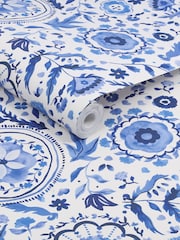 Joules Blue Festival Flowers 10M Wallpaper - Image 3 of 4