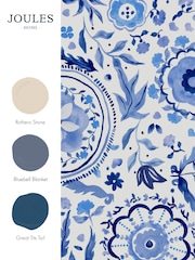 Joules Blue Festival Flowers 10M Wallpaper - Image 4 of 4