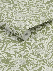 Joules Green Twilight Ditsy 10M Wallpaper - Image 3 of 4