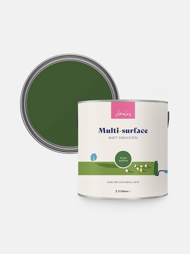 Joules Peak Green Multi Surface Matt Emulsion - Image 4 of 4 Joules Peak Green Multi Surface Matt Emulsion - Image 4 of 4
