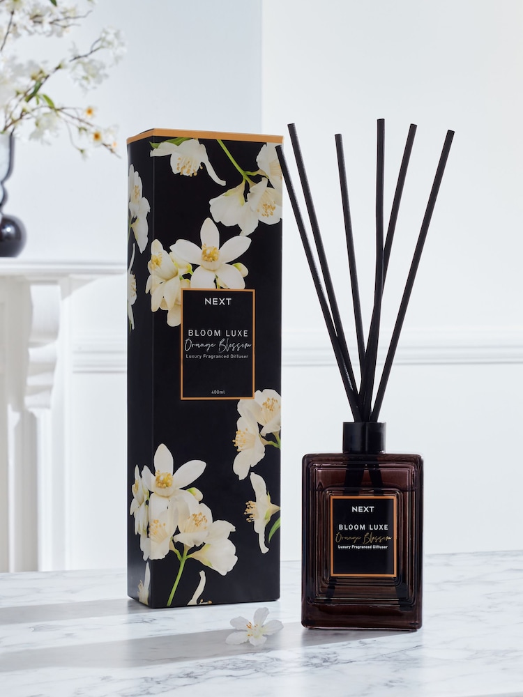 Bloom Luxe Orange Blossom Luxury 400ml Fragranced Reed Diffuser - Image 1 of 3