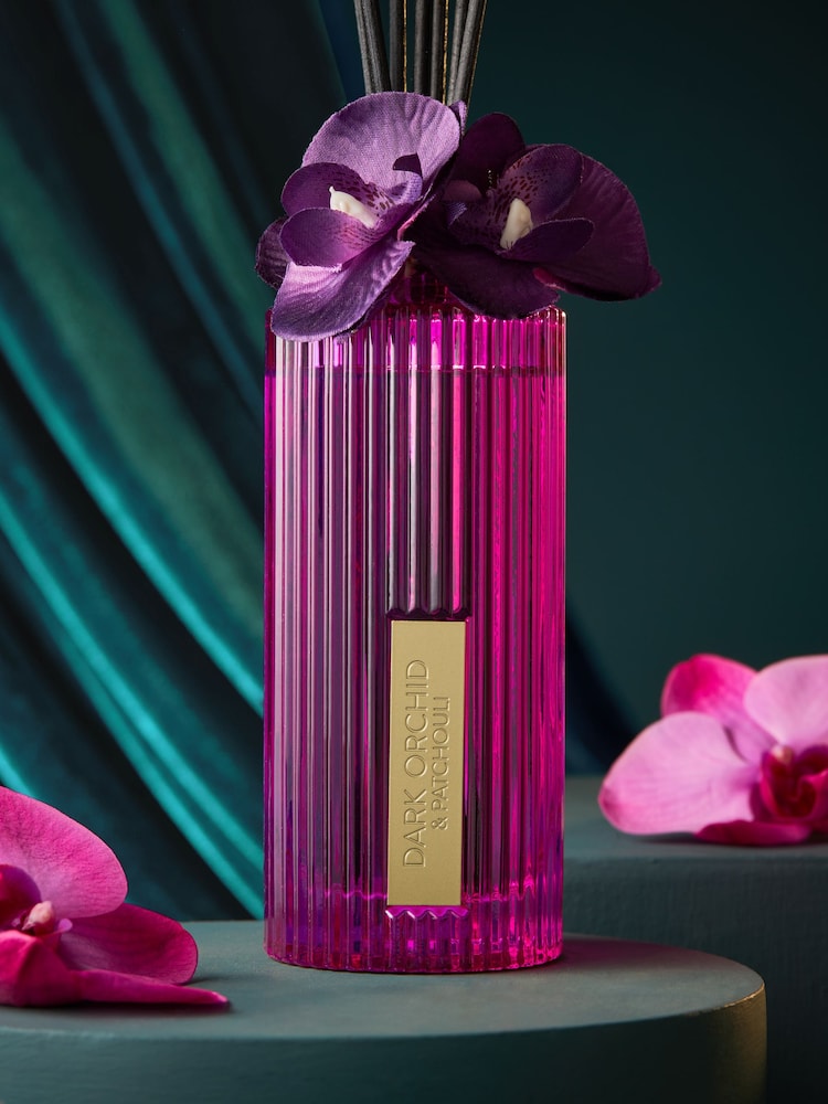 Dark Orchid and Patchouli 200ml Fragranced Reed Diffuser - Image 2 of 4