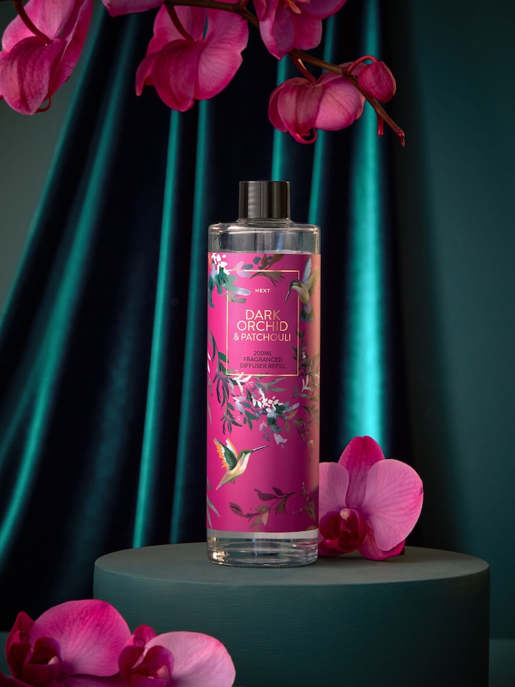 Dark Orchid and Patchouli 200ml Refill Fragranced Reed Diffuser - Image 1 of 3
