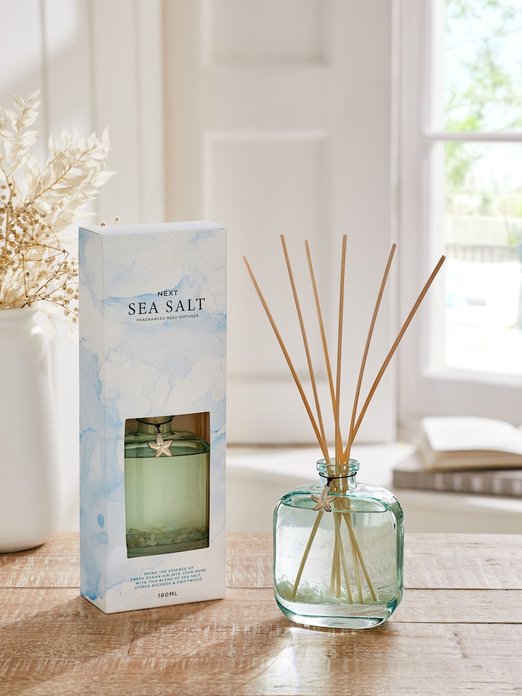 Coastal Sea Salt and Citrus Fragranced 180ml Reed Diffuser - Image 1 of 4