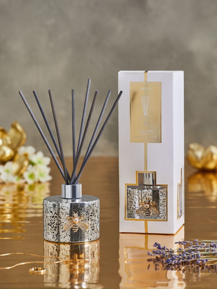 180ml Sparkling Neroli Fragranced Embellished Bee Diffuser - Image 1 of 4 180ml Sparkling Neroli Fragranced Embellished Bee Diffuser - Image 1 of 4