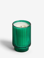 Teal Blue Small Dark Orchid and Patchouli Scented Candle - Image 4 of 4