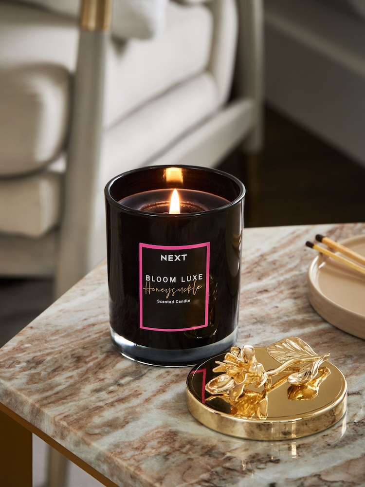 Black Bloom Luxe Honeysuckle Luxury Scented Candle - Image 1 of 3
