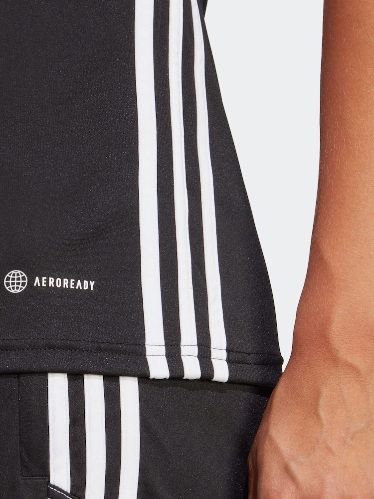 adidas Black/White Performance Tabela 23 Jersey - Image 6 of 8