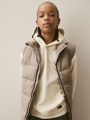 لون محايد - Padded Puffer Gilet (3-16yrs) - صورة 1 من 8