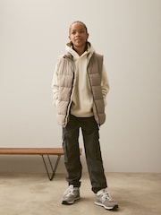 لون محايد - Padded Puffer Gilet (3-16yrs) - صورة 3 من 8
