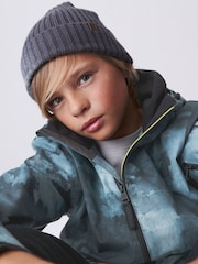 Grey/Blue Waterproof Fleece Lined Coat (3-17yrs) - Image 2 of 7