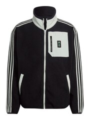 adidas Black Real Madrid Lifestyler Fleece Jacket - Image 1 of 1