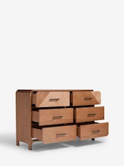 Dark Natural Ellis Oak Wood Chest of Drawers - Image 10 of 14