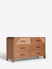 Dark Natural Ellis Oak Wood Chest of Drawers - Image 11 of 14