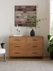 Dark Natural Ellis Oak Wood Chest of Drawers - Image 2 of 14