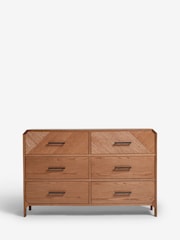 Dark Natural Ellis Oak Wood Chest of Drawers - Image 9 of 14
