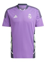 adidas Purple Real Madrid Pro Training Jersey - Image 2 of 3