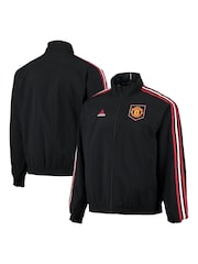 adidas Black Manchester United Reversible Anthem Jacket - Image 1 of 3