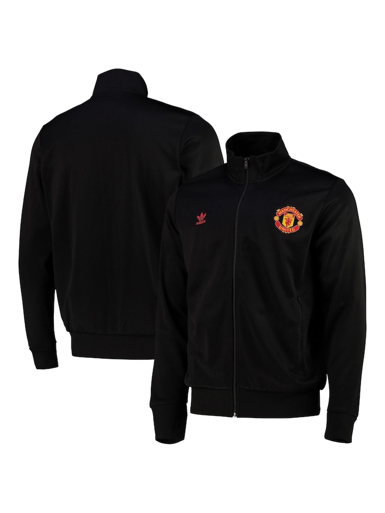adidas Black Manchester United x Originals Essentials Track Jacket - Image 1 of 3