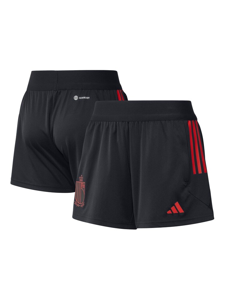 adidas Black Belgium Training Shorts Womens - Image 1 of 3 adidas Black Belgium Training Shorts Womens - Image 1 of 3