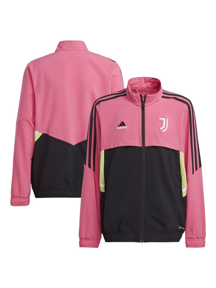 adidas Pink Juventus Training Presentation Jacket Kids - Image 1 of 5