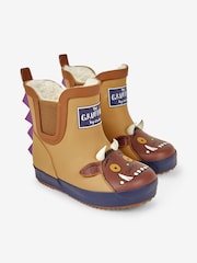 JoJo Maman Bébé Brown Kids' The Gruffalo Cosy Lined Ankle Wellies - Image 1 of 8