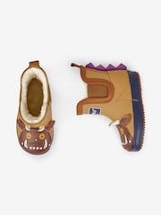 JoJo Maman Bébé Brown Kids' The Gruffalo Cosy Lined Ankle Wellies - Image 3 of 8
