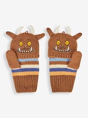 JoJo Maman Bébé Brown Kids The Gruffalo Gloves - Image 2 of 4